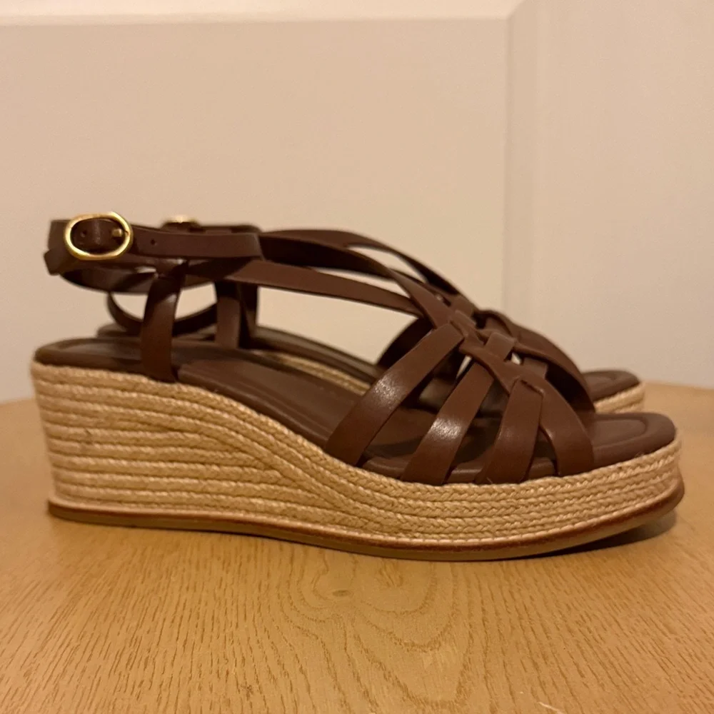 PAIGE Jill Ankle Strap Espadrille Platform Wedge Sandal (Women) - Picture 1 of 9